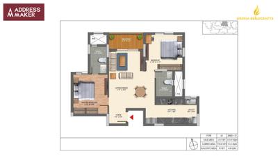 Image of 1940 Sq.ft 3 BHK Apartment / Flat for sale in Address The Grand Strand Address, K R Puram, Bengaluru for Rs. 26200000