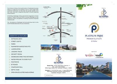 Image of 167 Sq.ft Residential Plot / Land for sale in S2 Platinum Pride, Kothur, Hyderabad for Rs. 2672004