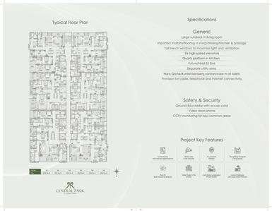 Image of 3745 Sq.ft 3 BHK Apartment / Flat for sale in Central Park, Ashok Nagar, Jaipur for Rs. 61800000