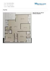 Image of 780 Sq.ft 2 BHK Apartment / Flat for sale in Aarv Group Saffron Bliss Tower B AND C, Chhani, Vadodara for Rs. 3200000