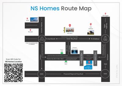 Image of 165 Sq.ft Residential Plot / Land for sale in NS Homes, Nazdik Singaram, Hyderabad for Rs. 3630000