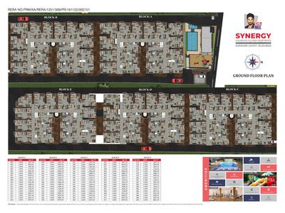 Image of 1440 Sq.ft 3 BHK Apartment / Flat for sale in DS Synergy, Agrahara Layout, Bengaluru for Rs. 10000000
