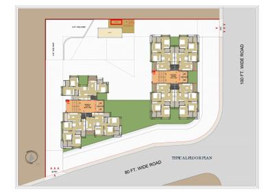 Image of 1674 Sq.ft 3 BHK Apartment / Flat for sale in Param Paarijat Skyz, Sargasan, Gandhinagar for Rs. 7500000