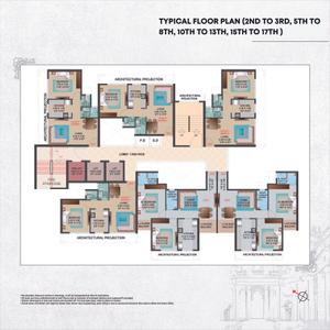 Image of 1150 Sq.ft 2 BHK Apartment / Flat for sale in Landmaark La Palacio, Nerul, Navi Mumbai for Rs. 22000000
