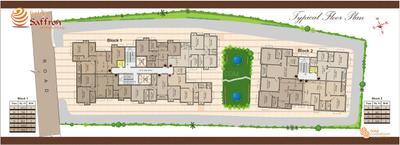 Image of 795 Sq.ft 2 BHK Apartment / Flat for sale in Balaji Saffron, Sarsuna, Kolkata for Rs. 4900000