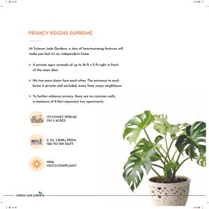 Image of 1260 Sq.ft 2 BHK Apartment / Flat for sale in Subram Jade Gardens, Nagasandra, Bengaluru North, Bengaluru for Rs. 9700000