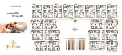 Image of 1360 Sq.ft 3 BHK Apartment / Flat for sale in Icon SN Luxuria by Icon Costructions, Kothanur, Bengaluru for Rs. 11600000