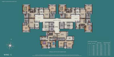 Image of 635 Sq.ft 2 BHK Apartment / Flat for sale in Siddhi Highland Springs B4 C Wing, Thane West, Thane for Rs. 9500000