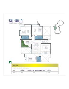Image of 1680 Sq.ft 3 BHK Apartment / Flat for sale in Gangotree Suhrud, Erandwane, Pune for Rs. 26000000