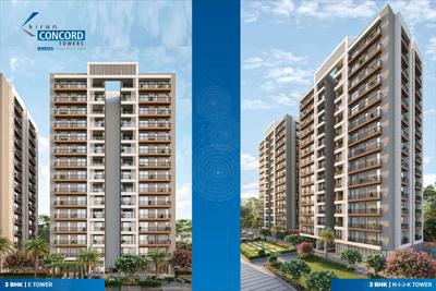 Image of 1730 Sq.ft 3 BHK Apartment / Flat for sale in Kiran Concord Towers, Dahin Nagar, Surat for Rs. 5710000