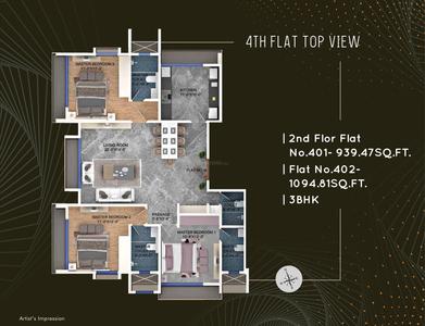 Image of 961 Sq.ft 3 BHK Apartment / Flat for sale in Oscar OM Neelkanth, Ghatkopar East, Mumbai for Rs. 40000000