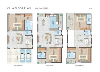 Image of 1600 Sq.ft 3 BHK Apartment / Flat for sale in PVR Bhavishya Hills, Tadepalli, Vijayawada for Rs. 8370000