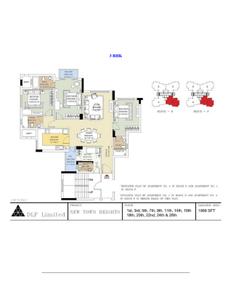 Image of 3586 Sq.ft 4 BHK Apartment / Flat for sale in DLF New Town Heights, New Town, Kolkata for Rs. 31500000