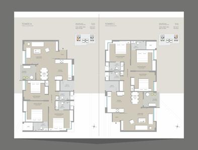 Image of 1350 Sq.ft 3 BHK Apartment / Flat for sale in Fortune Air, Gotri, Vadodara for Rs. 6800000