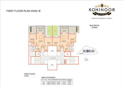 Image of 1064 Sq.ft 2 BHK Apartment / Flat for sale in Lalani Kohinoor Grandeur, Ravet, Pune for Rs. 9000000