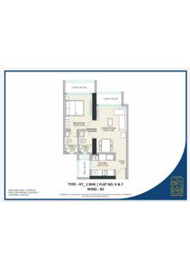 Image of 644 Sq.ft 1 BHK Apartment / Flat for sale in JP Codename Dream Home Tower C, Mira Road East, Mira Bhayandar for Rs. 7250000