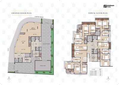Image of 775 Sq.ft 2 BHK Apartment / Flat for sale in Platinumcorp Oceanic, Khar West, Mumbai for Rs. 38900000