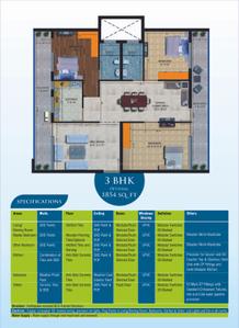Image of 1235 Sq.ft 2 BHK Apartment / Flat for sale in MB Homes, Raipur, Dehradun for Rs. 7500000