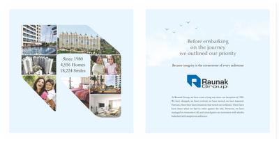 Image of 655 Sq.ft 1 BHK Apartment / Flat for sale in Raunak Heights H2 And H3, Kasarvadavali, Thane for Rs. 5500000