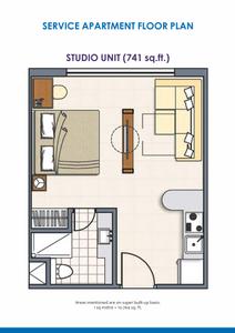 Image of 741 Sq.ft 1 BHK Studio for sale in Silverglades Merchant Plaza, Sector 88, Gurgaon for Rs. 8000000
