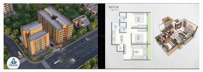 Image of 1080 Sq.ft 2 BHK Apartment / Flat for sale in Venus Sky, Odhav, Ahmedabad for Rs. 2975000