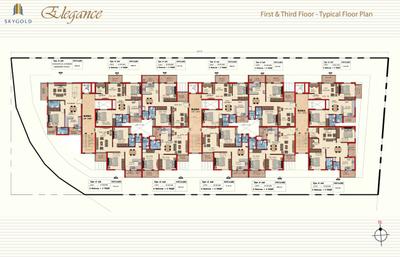 Image of 1175 Sq.ft 3 BHK Apartment / Flat for sale in SkyGold Elegance, R.K. Hegde Nagar, Bengaluru for Rs. 12000000