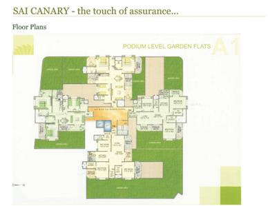 Image of 1500 Sq.ft 3 BHK Apartment / Flat for sale in Sai Canary A3, Balewadi, Pune for Rs. 16500000