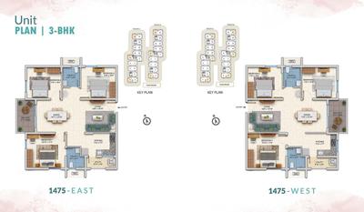 Image of 930 Sq.ft 2 BHK Apartment / Flat for sale in ASBL Springs, Pocharam, Secunderabad, Hyderabad for Rs. 7000000
