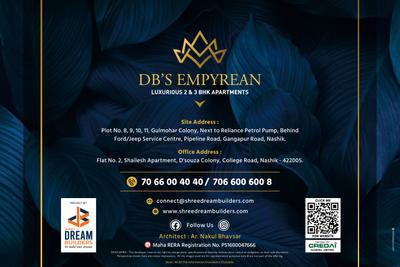 Image of 1083 Sq.ft 2 BHK Apartment / Flat for sale in DBs Empyrean, Gangapur, Nashik for Rs. 6300000