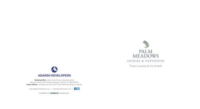 Adarsh Palm Meadows Annexe Brochure 1