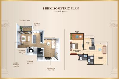 Image of 1200 Sq.ft 2 BHK Apartment / Flat for sale in Tharwanis Sky View, Kharghar, Navi Mumbai for Rs. 11500000