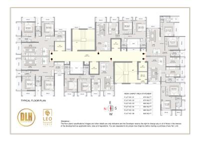 Image of 924 Sq.ft 2 BHK Apartment / Flat for sale in DLH Leo Tower, Andheri West, Mumbai for Rs. 28300000