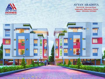 Image of 936 Sq.ft 2 BHK Apartment / Flat for sale in Sri Ayyan Aradhya, Medavakkam, Chennai for Rs. 8500000