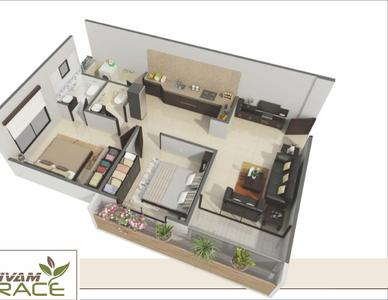 Image of 1170 Sq.ft 2 BHK Apartment / Flat for sale in Shivam Grace, Ghatlodiya, Ahmedabad for Rs. 7500000