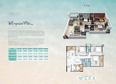 Image of 1351 Sq.ft 3 BHK Apartment / Flat for sale in Sushree Paradise, Kalinga Nagar, Bhubaneswar for Rs. 10000000