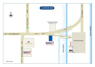Image of 600 Sq.ft 2 BHK Apartment / Flat for sale in Triveni, Mahabalipuram, Chennai for Rs. 3800000
