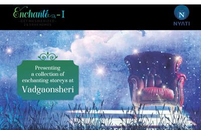 Image of 1050 Sq.ft 2 BHK Apartment / Flat for sale in Nyati Enchante II, Wadgaon Sheri, Pune for Rs. 9800000