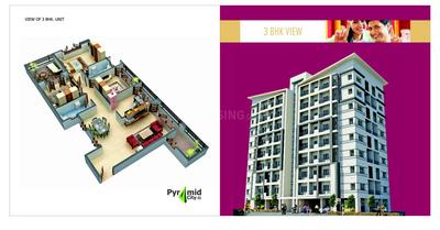 Image of 964 Sq.ft 3 BHK Apartment / Flat for sale in Pyramid City 2, Jamtha, Nagpur for Rs. 5500000