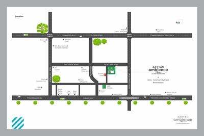 Image of 1750 Sq.ft 3 BHK Apartment / Flat for sale in Aaryan Ambience, Ognaj, Ahmedabad for Rs. 8800000