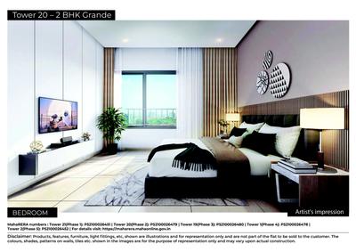 Image of 1100 Sq.ft 2.5 BHK Apartment / Flat for sale in Shapoorji Pallonji Joyville Hadapsar Annexe Phase 14, Shewalewadi, Pune for Rs. 8500000