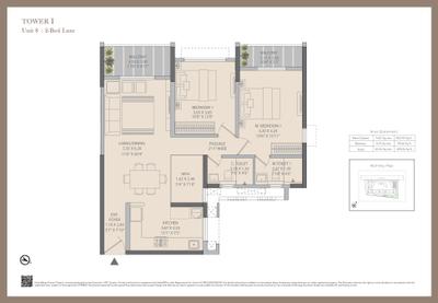 Image of 1450 Sq.ft 3 BHK Apartment / Flat for sale in K Raheja Raheja Vistas T1 And T2, Baner, Pune for Rs. 13800000