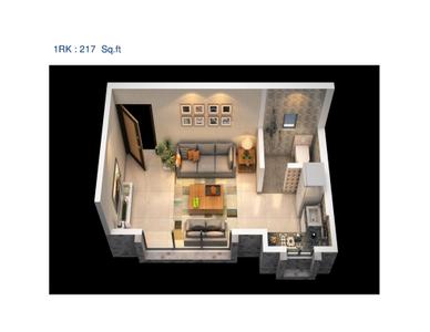Image of 570 Sq.ft 2 BHK Apartment / Flat for sale in Kings Paradise, Chembur, Mumbai for Rs. 17500000