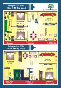 Image of 1000 Sq.ft 2 BHK Independent House for sale in Sanskriti Garden, Noida Extension, Greater Noida for Rs. 4200000