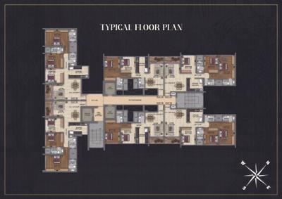 Image of 1381 Sq.ft 2 BHK Apartment / Flat for sale in Shree Jewel Crest, Nerul, Navi Mumbai for Rs. 25000000