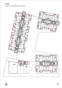 Image of 2178 Sq.ft 3 BHK Apartment / Flat for sale in Kaavyaratna Sanskruti 2, Bhaijipura, Gandhinagar for Rs. 10406000