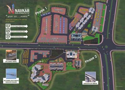 Image of 975 Sq.ft 2 BHK Apartment / Flat for sale in Navkar City Phase I Part 8, Naigaon East, Naigaon for Rs. 5000000