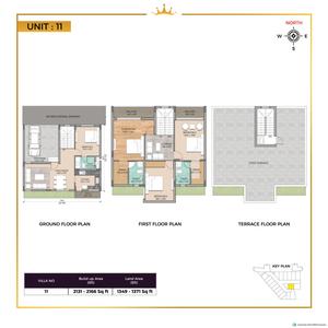 Image of 2033 Sq.ft 3 BHK Villa for sale in VNR Tiara, Thazhambur, Chennai for Rs. 11700000