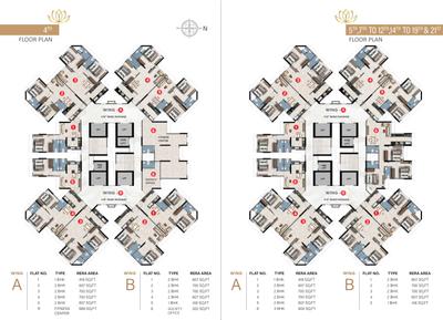 Image of 1258 Sq.ft 3 BHK Apartment / Flat for sale in SD Crown, Kandivali West, Mumbai for Rs. 19300000