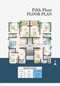 Image of 1680 Sq.ft 3 BHK Apartment / Flat for sale in Archi Devtara Palms, Somalwada, Nagpur for Rs. 8500000