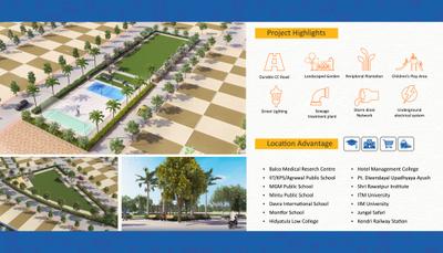 Image of 1000 Sq.ft Residential Plot / Land for sale in Singar City, Naya Raipur, Raipur for Rs. 1400000